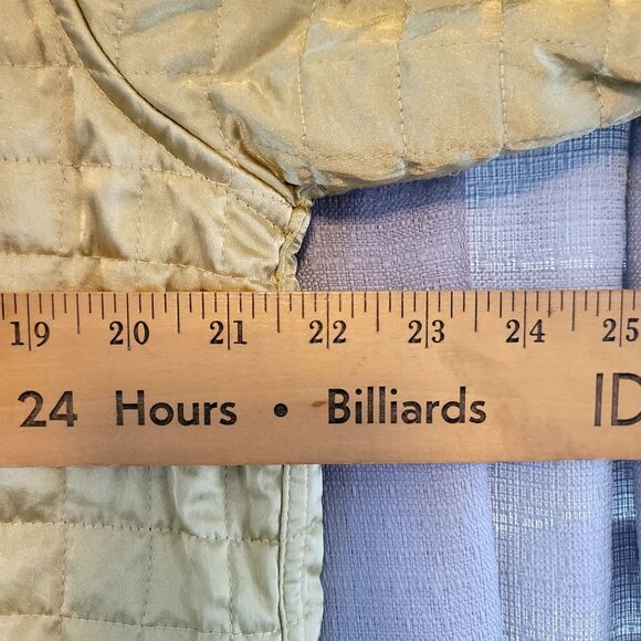 90s Deadstock Koret Womens Reversible Quilted Jacket Leopard Gold Size 16 - Picture 10 of 12